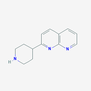 molecular formula C13H15N3 B3181488 2-(Piperidin-4-YL)-1,8-naphthyridine CAS No. 870089-65-9