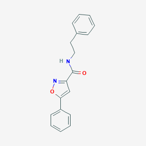 molecular formula C18H16N2O2 B318149 5-phenyl-N-(2-phenylethyl)-3-isoxazolecarboxamide 