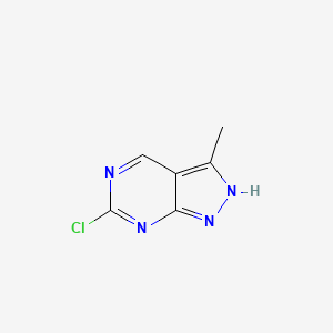 molecular formula C6H5ClN4 B3181495 6-氯-3-甲基-1H-吡唑并[3,4-D]嘧啶 CAS No. 871254-63-6