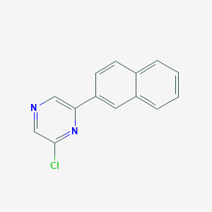 molecular formula C14H9ClN2 B3181497 2-Chloro-6-(naphthalen-2-yl)pyrazine CAS No. 875900-51-9