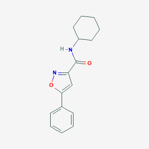 molecular formula C16H18N2O2 B318151 N-cyclohexyl-5-phenyl-1,2-oxazole-3-carboxamide 