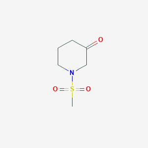 molecular formula C6H11NO3S B3181533 1-(Methylsulfonyl)-3-piperidinone CAS No. 906360-16-5
