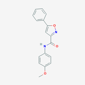 molecular formula C17H14N2O3 B318155 N-(4-methoxyphenyl)-5-phenyl-1,2-oxazole-3-carboxamide 