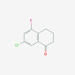 molecular formula C10H8ClFO B3181596 7-chloro-5-fluoro-3,4-dihydronaphthalen-1(2H)-one CAS No. 945389-25-3