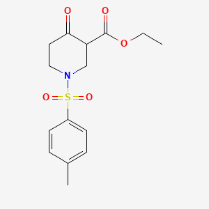 molecular formula C15H19NO5S B3181620 Ethyl 4-oxo-1-tosylpiperidine-3-carboxylate CAS No. 95034-88-1