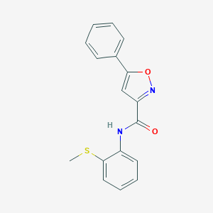 N-(2-(methylthio)phenyl)-5-phenylisoxazole-3-carboxamide