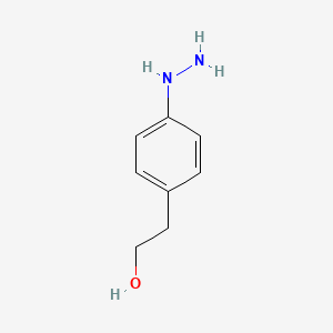 molecular formula C8H12N2O B3181653 2-(4-Hydrazinophenyl)ethanol CAS No. 98489-50-0