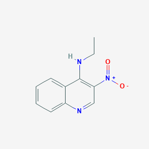 molecular formula C11H11N3O2 B3181658 4-Ethylamino-3-nitroquinoline CAS No. 99009-89-9