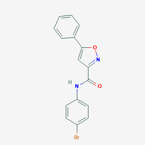 molecular formula C16H11BrN2O2 B318166 N-(4-bromophenyl)-5-phenyl-3-isoxazolecarboxamide 