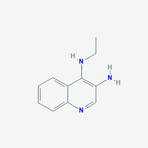 molecular formula C11H13N3 B3181661 3-Amino-4-ethylaminoquinoline CAS No. 99010-13-6