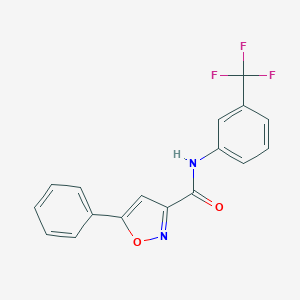 5-phenyl-N-[3-(trifluoromethyl)phenyl]-1,2-oxazole-3-carboxamide