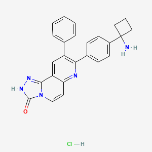 molecular formula C25H22ClN5O B3181673 MK-2206 盐酸盐 CAS No. 1032349-77-1