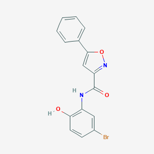 molecular formula C16H11BrN2O3 B318169 N-(5-bromo-2-hydroxyphenyl)-5-phenyl-1,2-oxazole-3-carboxamide 