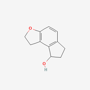 molecular formula C11H12O2 B3181709 2,6,7,8-tetrahydro-1H-indeno[5,4-b]furan-8-ol CAS No. 1092507-07-7