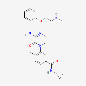 molecular formula C27H33N5O3 B3181717 p38alpha Inhibitor 2 CAS No. 1095003-80-7