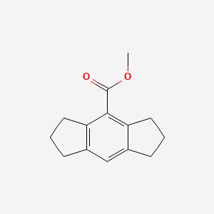 molecular formula C14H16O2 B3181720 Methyl 1,2,3,5,6,7-hexahydro-s-indacene-4-carboxylate CAS No. 113364-60-6
