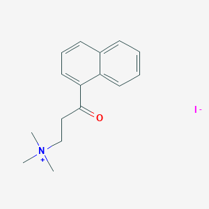molecular formula C16H20INO B3181736 2-(alpha-Naphthoyl)ethyltrimethylammonium iodide CAS No. 115066-04-1