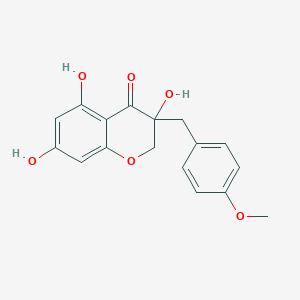 3,5,7-Trihydroxy-3-(4-methoxybenzyl)chroman-4-one