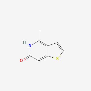 molecular formula C8H7NOS B3181751 噻吩并[3,2-c]吡啶-6(5H)-酮，4-甲基- CAS No. 118487-83-5