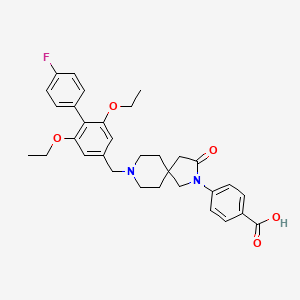 molecular formula C32H35FN2O5 B3181787 SSTR5 antagonist 2 CAS No. 1254730-81-8