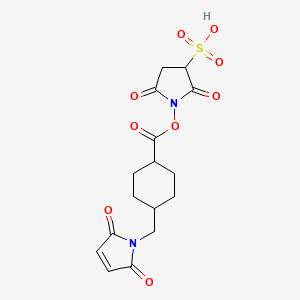 1-[4-[(2,5-Dioxopyrrol-1-yl)methyl]cyclohexanecarbonyl]oxy-2,5-dioxopyrrolidine-3-sulfonic acid