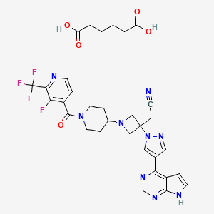 molecular formula C32H33F4N9O5 B3181814 阿达西利单抗 CAS No. 1334302-63-4