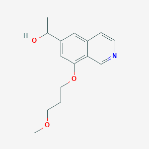 molecular formula C15H19NO3 B3181869 1-(8-(3-Methoxypropoxy)isoquinolin-6-yl)ethanol CAS No. 1415559-74-8