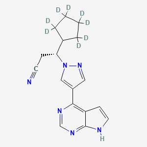 molecular formula C17H18N6 B3181904 Deuruxolitinib CAS No. 1513883-39-0