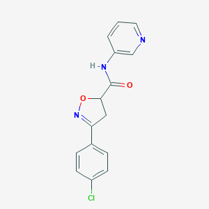 3-(4-chlorophenyl)-N-(3-pyridyl)-4,5-dihydro-5-isoxazolecarboxamide