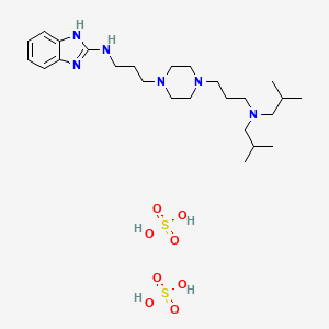 N-(3-(4-(3-(Diisobutylamino)propyl)piperazin-1-yl)propyl)-1H-benzo(d)imidazol-2-amine disulphate salt