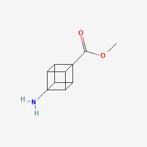 molecular formula C10H11NO2 B3181933 1-Amino-cubane-4-carboxylic acid methyl ester CAS No. 1620870-98-5