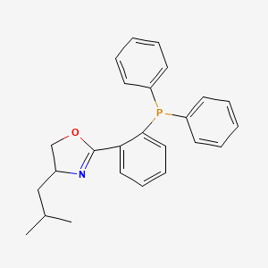 molecular formula C25H26NOP B3181956 2-[2-(Diphenylphosphino)phenyl]-4-isobutyl-2-oxazoline CAS No. 167693-62-1
