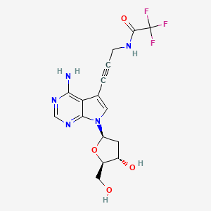 molecular formula C16H16F3N5O4 B3182008 7-TFA-ap-7-Deaza-dA CAS No. 178420-75-2