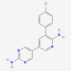 molecular formula C15H12ClN5 B3182011 Map4K4-IN-3 CAS No. 1811510-58-3
