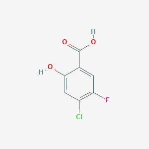 molecular formula C7H4ClFO3 B3182012 4-Chloro-5-fluoro-2-hydroxybenzoic acid CAS No. 181289-00-9