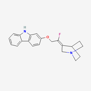molecular formula C21H21FN2O B3182015 YM-53601 free base CAS No. 182959-28-0
