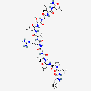molecular formula C68H117N17O14 B3182025 Temporin A CAS No. 188713-69-1