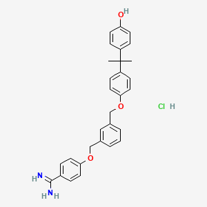 molecular formula C30H31ClN2O3 B3182042 BIIL-260 (hydrochloride) CAS No. 192581-24-1