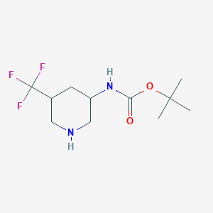 molecular formula C11H19F3N2O2 B3182054 cis-3-(Boc-amino)-5-(trifluoromethyl)piperidine CAS No. 1932795-01-1
