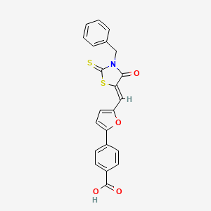 molecular formula C22H15NO4S2 B3182070 Leukadherin-1 CAS No. 2055362-72-4