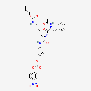 molecular formula C35H39N5O10 B3182080 (Ac)Phe-Lys(Alloc)-PABC-PNP CAS No. 2070009-39-9