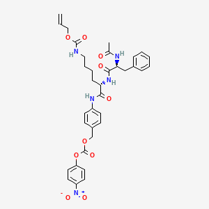 molecular formula C35H39N5O10 B3182080 (Ac)Phe-Lys(Alloc)-PABC-PNP 