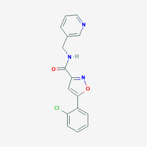 5-(2-chlorophenyl)-N-(pyridin-3-ylmethyl)-1,2-oxazole-3-carboxamide