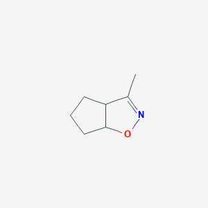 molecular formula C7H11NO B3182107 3-Methyl-3a,5,6,6a-tetrahydro-4H-cyclopenta[d]isoxazole CAS No. 20936-78-1