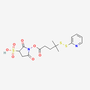 molecular formula C15H18N2O7S3 B3182119 SPDMV-sulfo CAS No. 2101206-86-2