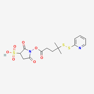 molecular formula C15H18N2O7S3 B3182119 SPDMV-磺基 CAS No. 2101206-86-2