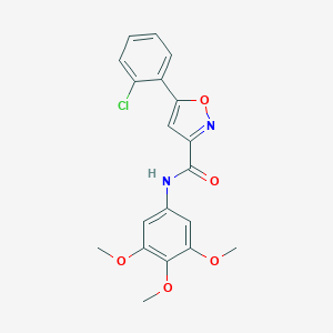 5-(2-chlorophenyl)-N-(3,4,5-trimethoxyphenyl)-1,2-oxazole-3-carboxamide