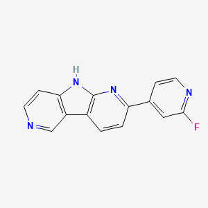 molecular formula C15H9FN4 B3182136 Tau tracer 2 CAS No. 2173361-80-1