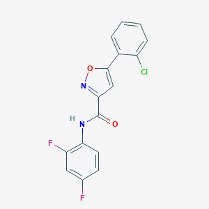 5-(2-chlorophenyl)-N-(2,4-difluorophenyl)-1,2-oxazole-3-carboxamide