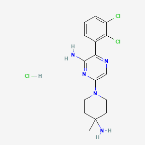 molecular formula C16H20Cl3N5 B3182150 SHP099 hydrochloride CAS No. 2200214-93-1